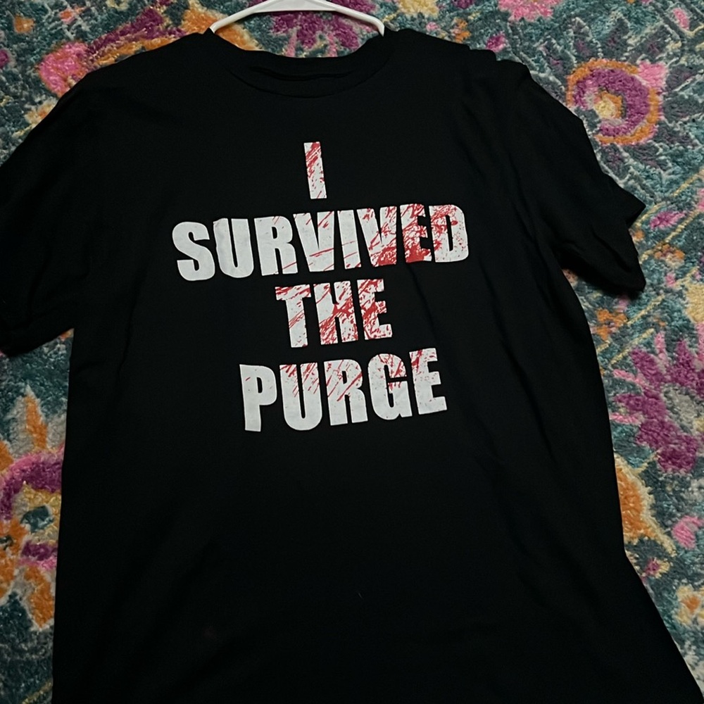 I survived the purge unisex large tee